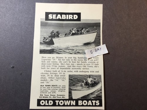 1958 old town boats - town,