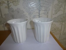 2 x Hotel chocolat By Andrew Wicks White Velvetiser Pod Cups VGC