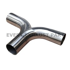 Exhaust Y-Piece Tee Piece 48mm Stainless Steel T304 Mandrel Bend Custom Pipe