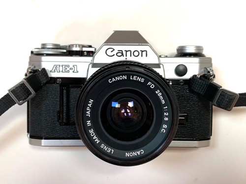 Canon camera with the - canon, ae-1