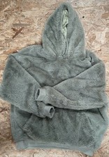 Light Green Asos Mans Size XL Faux Fur Hoodie with Pockets