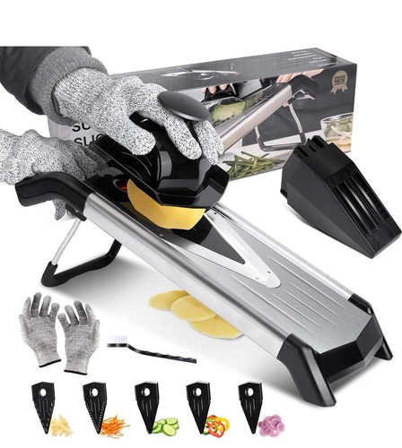 Adjustable mandolin - 5-in-1,