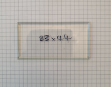 BEVELLED CARRIAGE CLOCK GLASS 83 MM X 44 MM X 3 MM - OTHER SIZES AVAILABLE