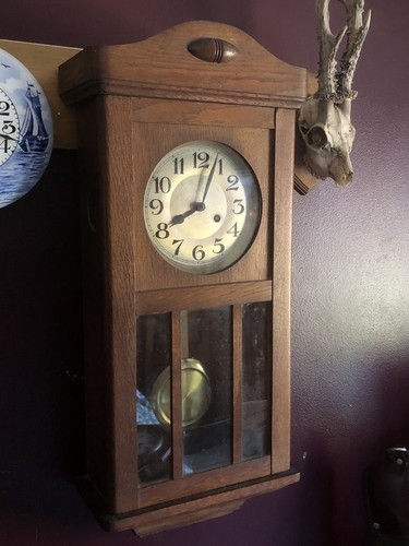 Antique chiming wall - antique, in