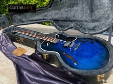 ♚RARE♚SUPERB♚ 2010 Gibson CUSTOM SHOP ES-137 Classic ♚BLUE BURST FIGURED♚335*339