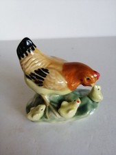 Vintage Ceramic Hen & Baby Chicks