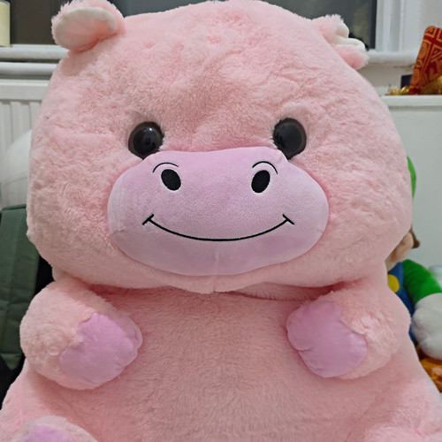 Large pink pig - pig, soft