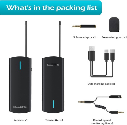 Alilong wireless lavalier - alilong,