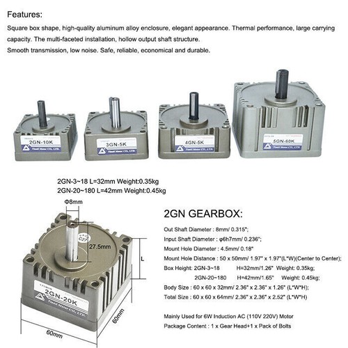 Speed reduction gearbox 2gn - gearbox,