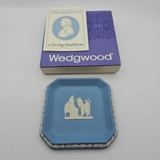 Wedgwood Jasper Pale Blue Angel Square Small Plate