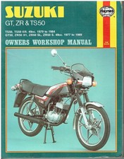 SUZUKI GT50 TS50 TS50ER ZR50X1 ZR50S ZR50SL 1977-89 OWNERS WORKSHOP MANUAL