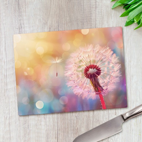 Dandelion sunset glass - dandelion,