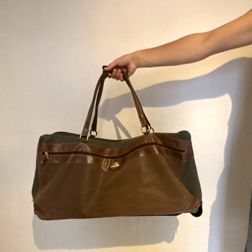 Vintage canvas rolling duffle - vintage,
