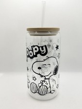 Snoopy 16oz clear - snoopy, glass