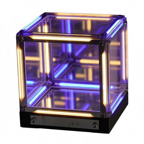 Infinity mirror cube - cube, 4d