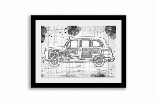 Line tech drawing london - line,