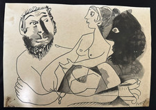 pablo picasso painting on old