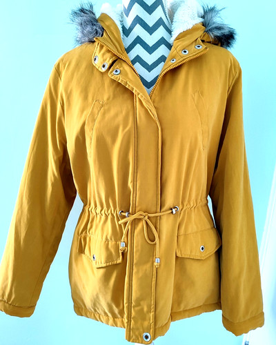 Padded parka jacket furry - parka,