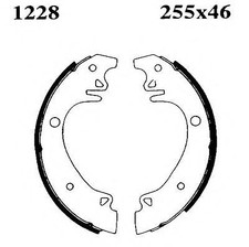 Motaquip VBS328 OE Quality brake shoes,Peugeot 505,504,Talbot,Renault 16, Savana