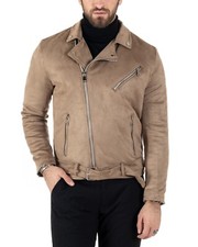 Men's Jacket Biker Suede
