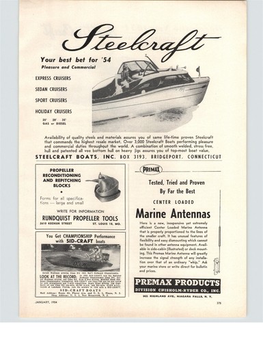 1954 paper steelcraft - paper,