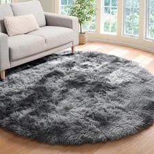 Round Fluffy Rugs Large Shaggy