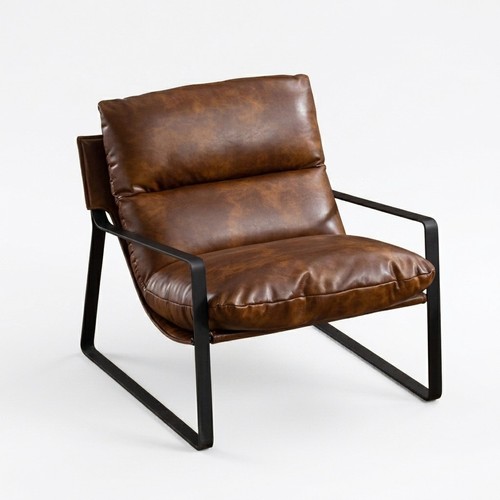 Vintage brown leather - brown,