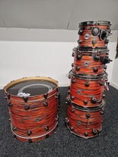 DW Collectors Series 5 Piece Drum Kit Oyster Tiger Stripe Limited Edition