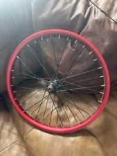Red bmx front - bmx, wheel