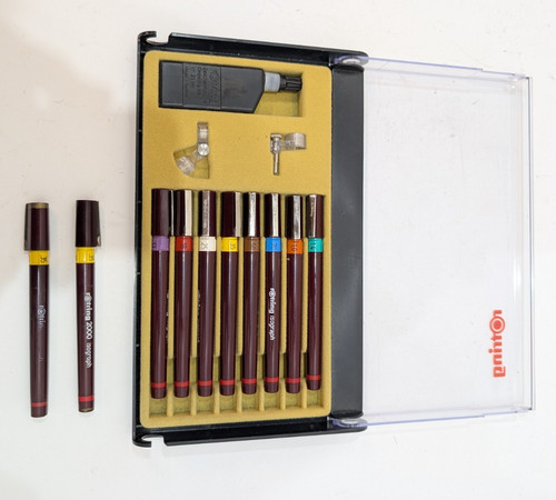 Rotring isograph drawing - isograph, pens