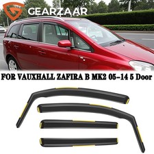 FOR VAUXHALL ZAFIRA B MK2 2005-2014 5 DOOR WIND DEFLECTORS 4PCS TINTED + Clips