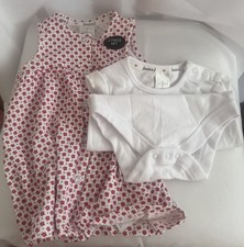 Jasper Conran Junior J Baby 3-6 Months 2 Piece Set Dress & Baby Grow