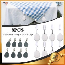 8Pcs Tablecloth Weights Metal