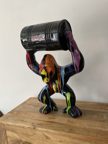 Large modern gorilla barrel - gorilla,