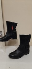 LADIES MARCO TOZZI BRAND NEW WITH TAGS LEATHER BOOTS W STUDS UK  8.5 CG M12