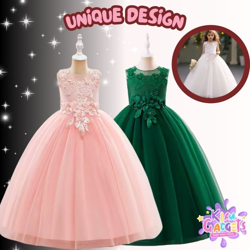 Flower tulle girl - dress, lace