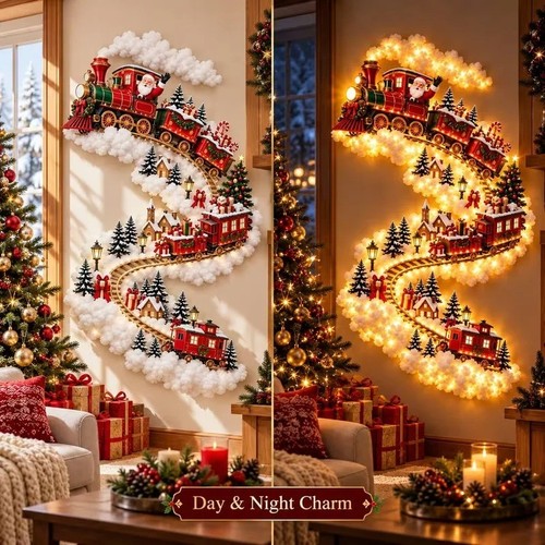 Led christmas magic trail wall - led,