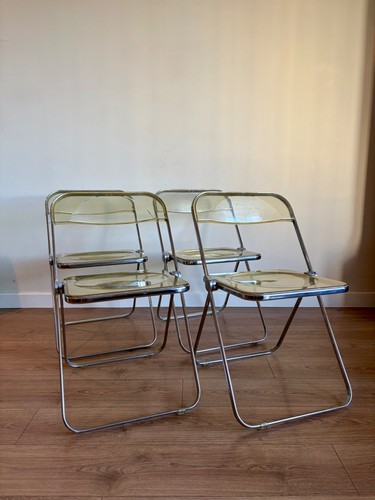 Eight plia folding chairs - folding, by