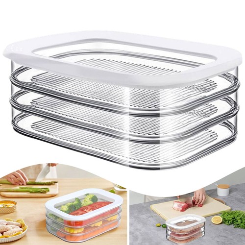 Clear tier fridge meat - clear, 3