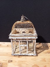 Old wooden and iron bird cage