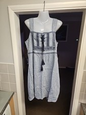 Next Ladie's Blue Embroidered