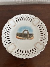 blackpool Gigantic Wheel antique ribbon plate