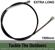 Air Gun Fill Hose 1500mm Filling Whip PCP Dive Bottle Cylinder Charging Pump UK