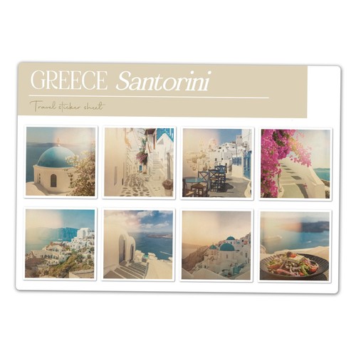 Sticker sheet santorini - sheet,