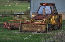 Photo 6x4 Hawden Grange Alnwick Old JCB at Hawden Grange Farm. c2011
