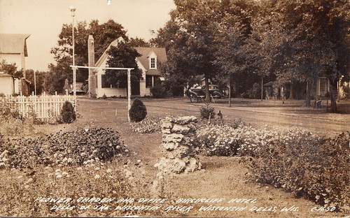 Postcard rppc flower garden - postcard,