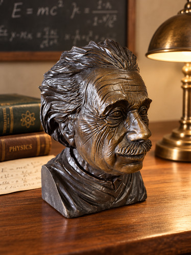 Bronze bust albert einstein - bust, of
