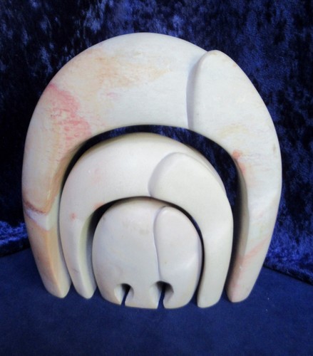 Hand carved soapstone - 3,