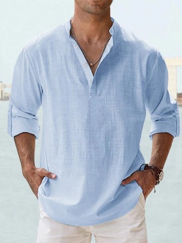 Mens casual linen - casual, long