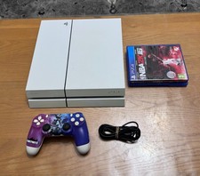 500GB Sony PS4 PlayStation 4 Console White / Firmware 10.71 + Controller